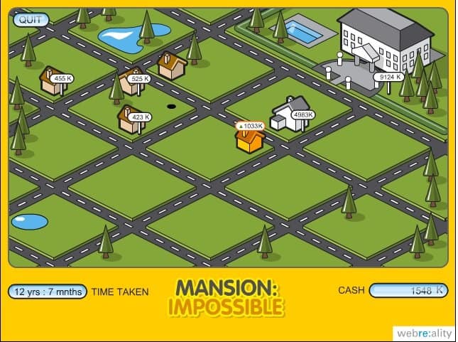 不動産投資ゲーム Mansion Inpossible が結構面白いフリーゲームだったのでご紹介 ５分で見つかる 死ぬほど面白いpcオンライン ゲームおすすめ