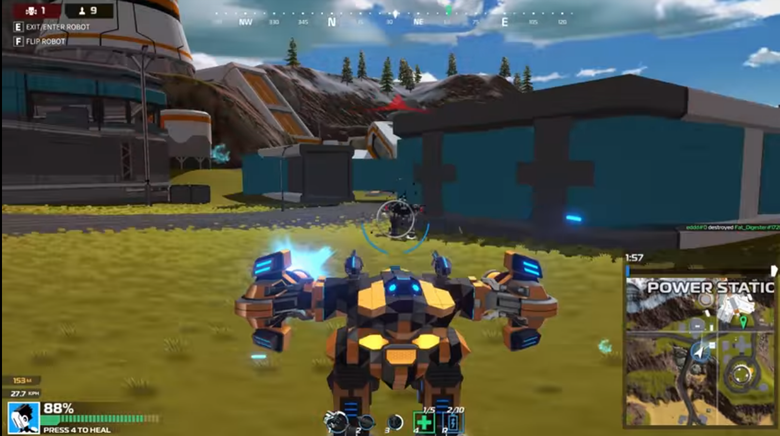 Robocraft Royale 自由にロボットを作ることが出来るオンラインゲーム 他のプレイヤ のロボットとの戦いを勝ち抜く作って戦うアクションゲームです ネトゲ廃人が厳選したpcオンラインゲームおすすめ Mmorpg Fps Pcゲームの人気作