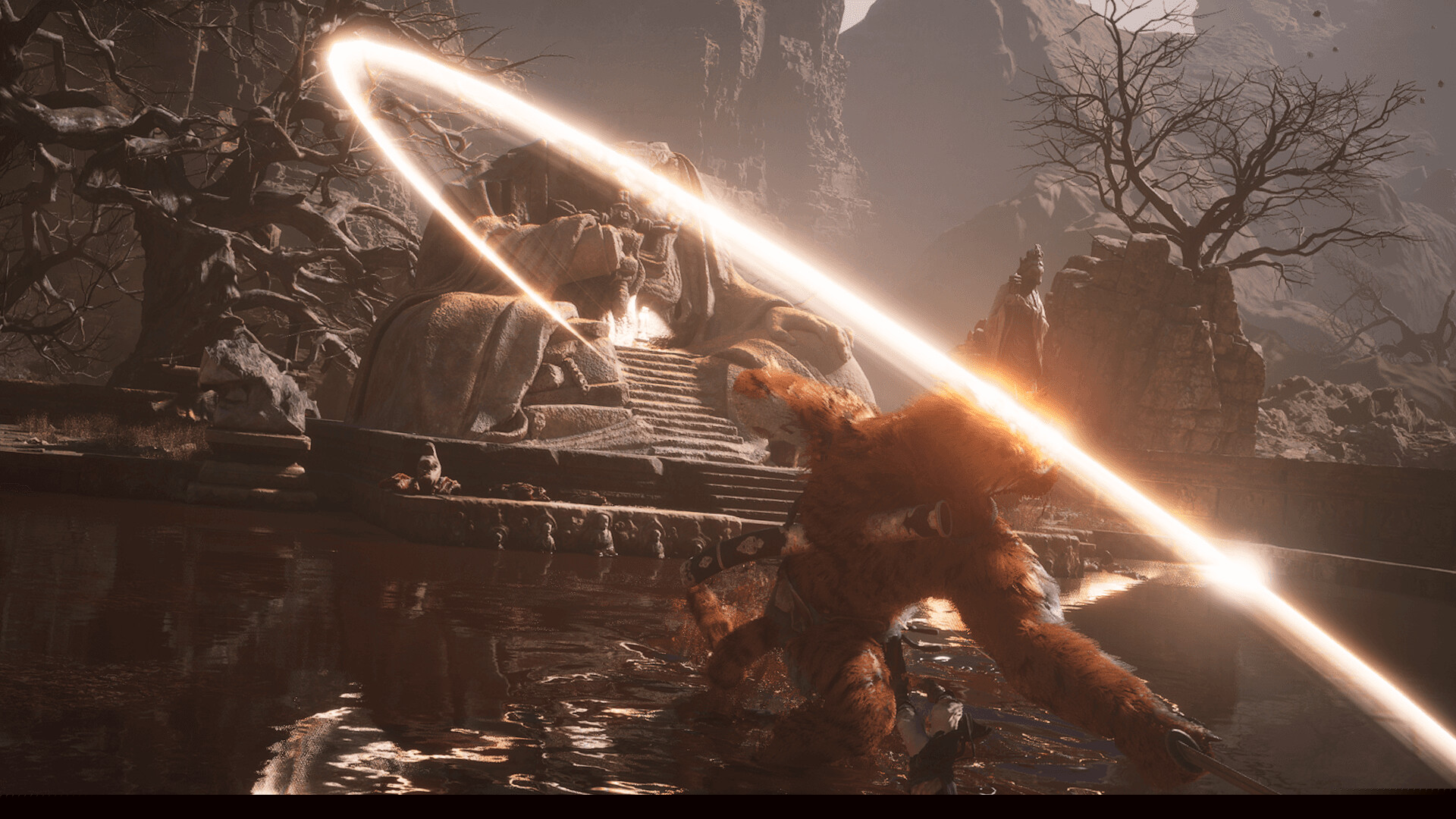 黒神話:悟空の戦闘シーン - Steam公式スクリーンショット