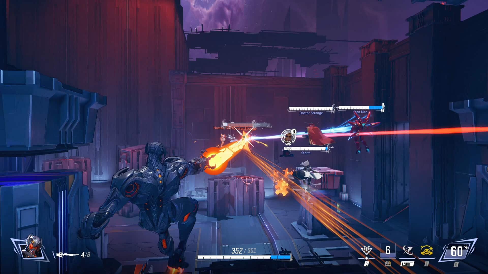 Marvel Rivals TPS戦闘シーン