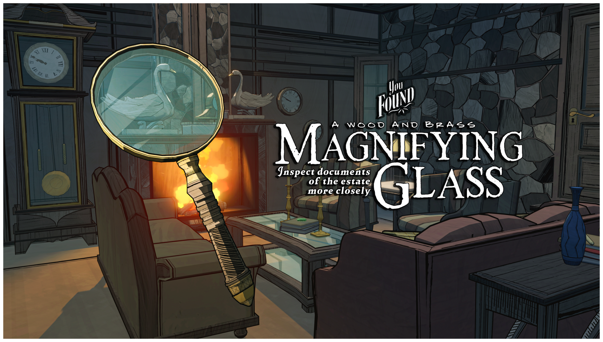 Blue Prince - マウント・ホリー邸の一室を探索する場面