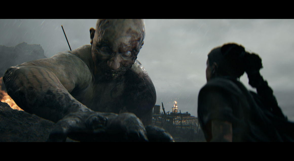 Senua's Saga Hellblade II トロルの巨体とセヌア