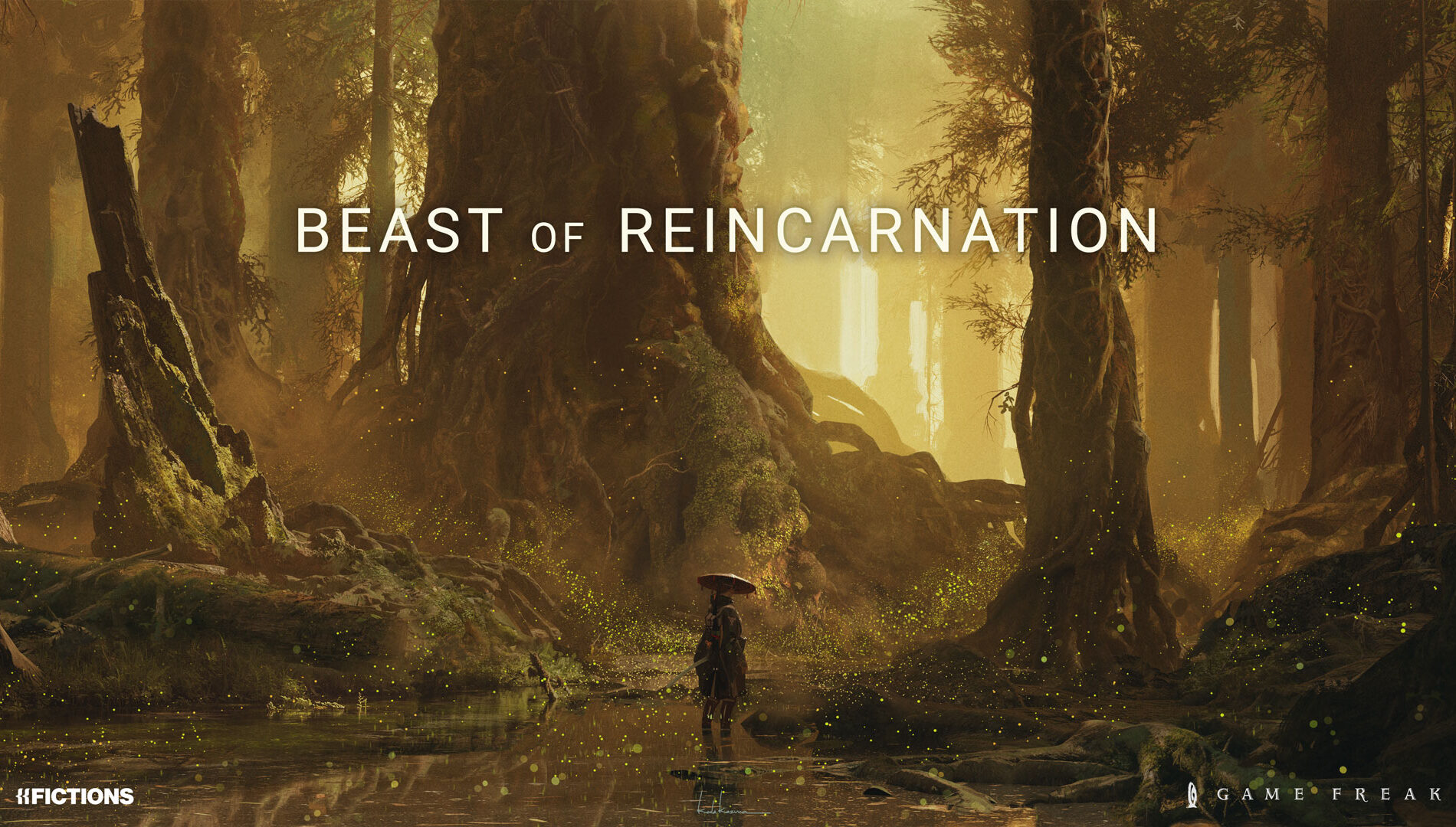 Beast of Reincarnationのメインビジュアル、主人公エマと犬のクゥ