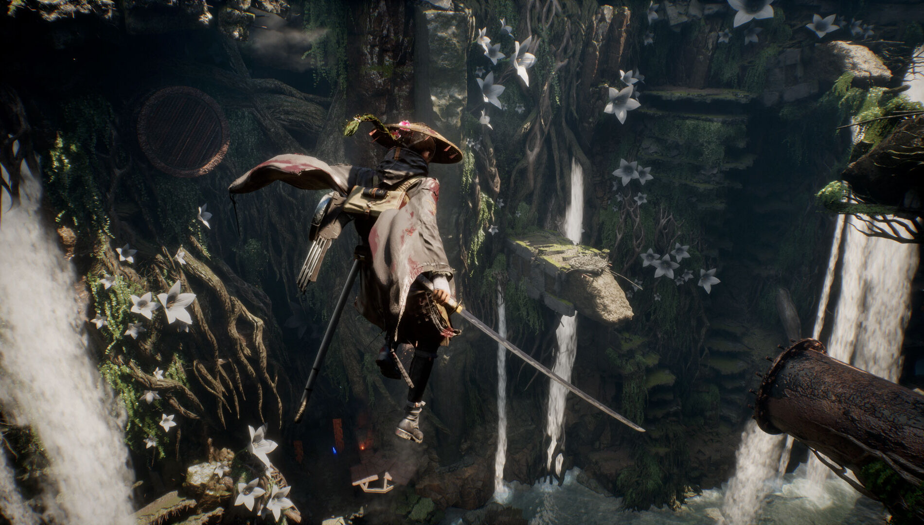 穢れに満ちた終末後の日本を冒険するエマのゲームプレイ映像