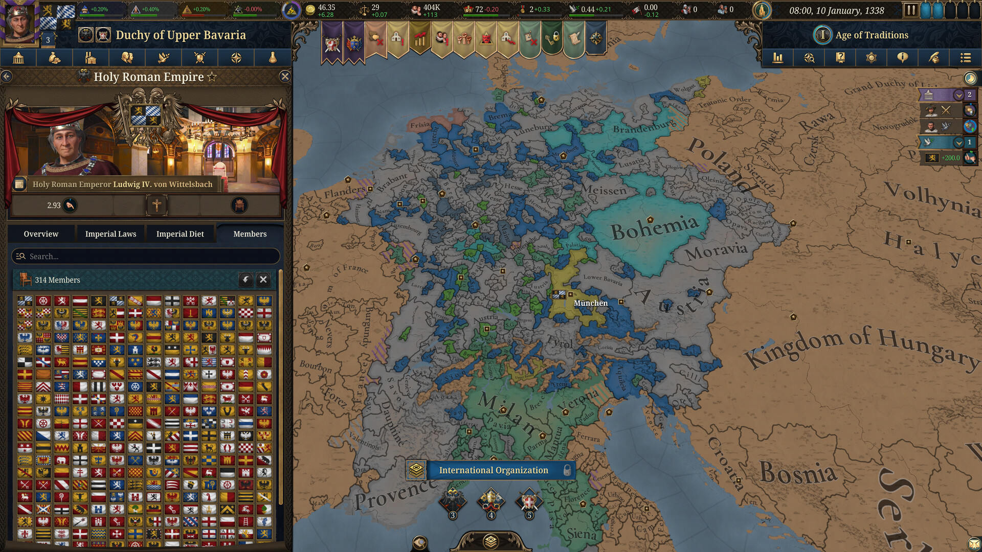 Europa Universalis V ストラテジー スクリーンショット6