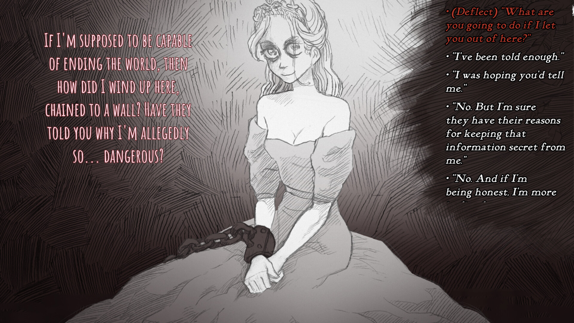 Slay the Princess ゲームシーン