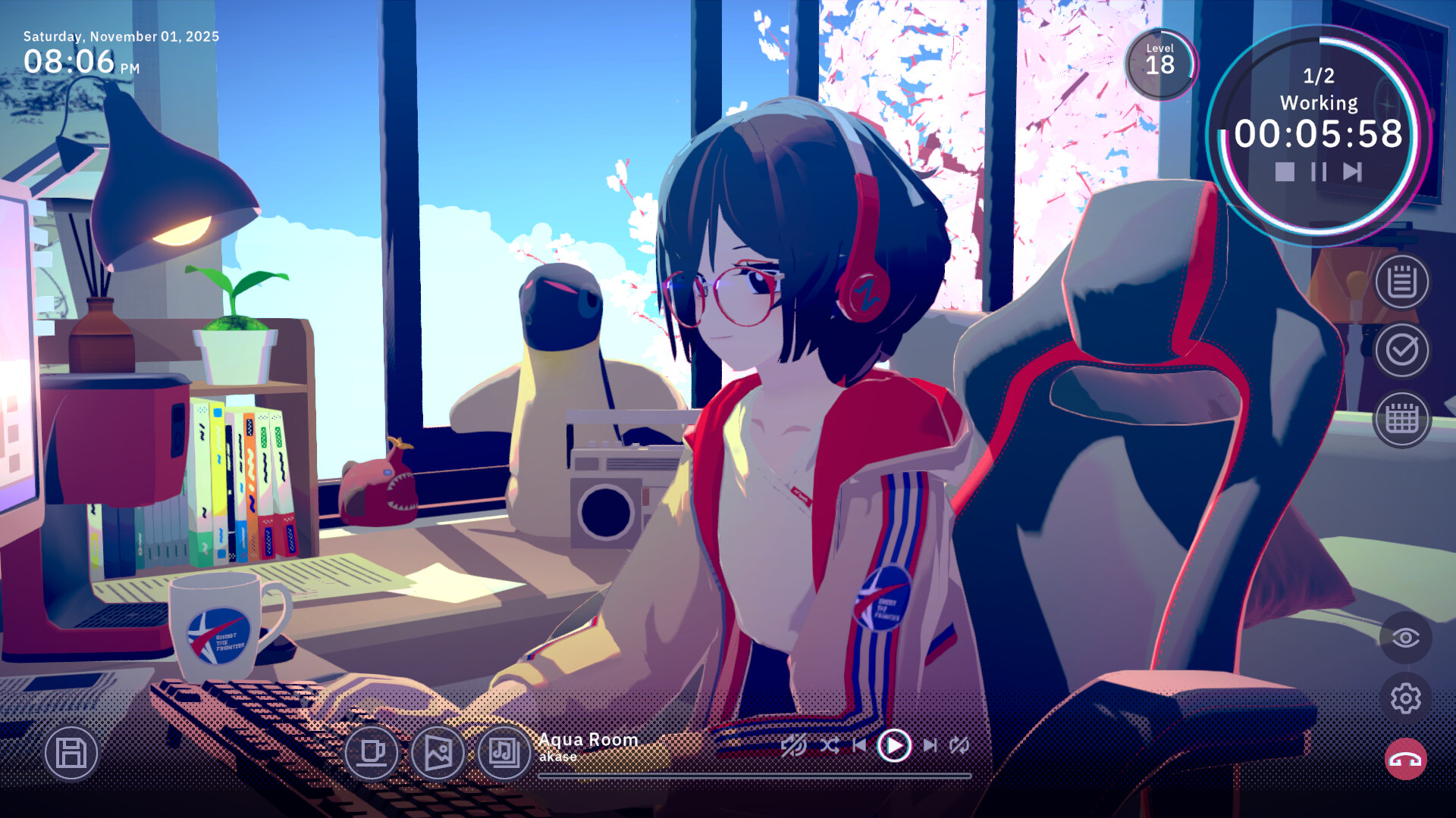 Chill with You : Lo-Fi Story アドベンチャー スクリーンショット1