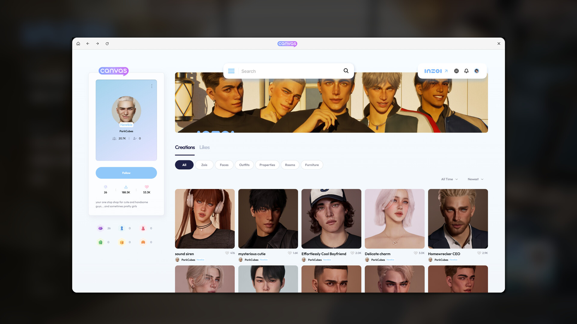 inZOI 生活シミュレーションのゲームプレイ