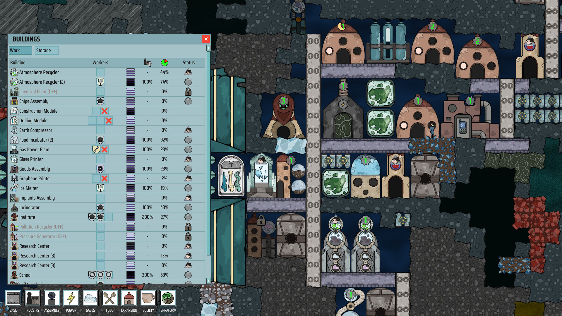 ExoColony: Planet Survival テラフォーミングの進行