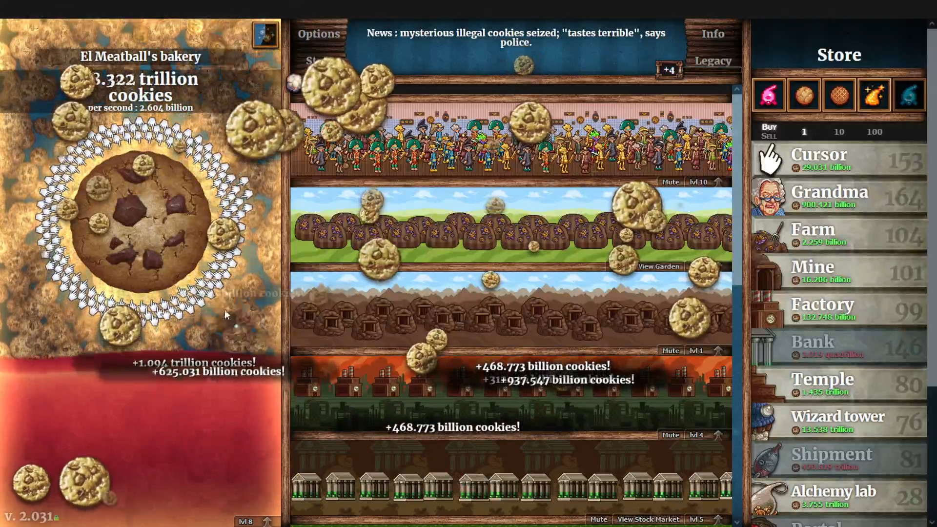 Cookie Clicker ストラテジー スクリーンショット2