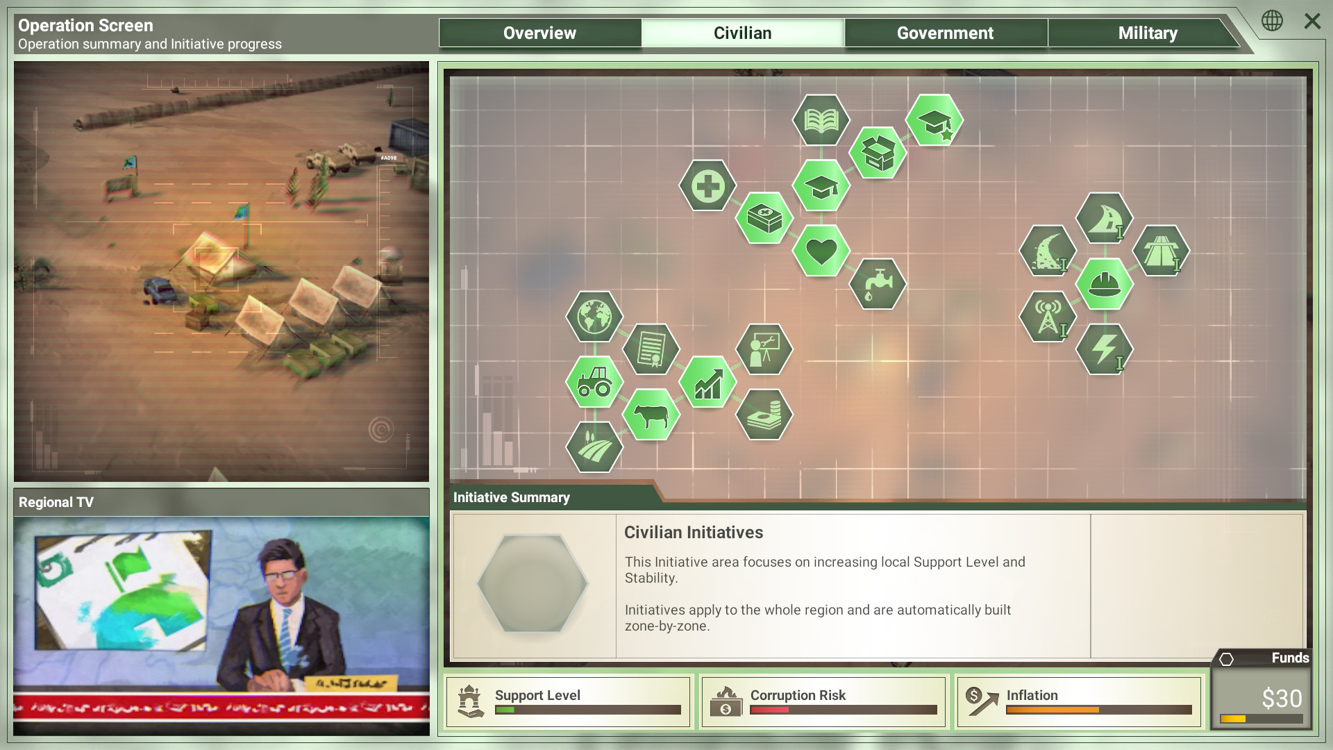 Rebel Inc: Escalation その他RPG スクリーンショット2