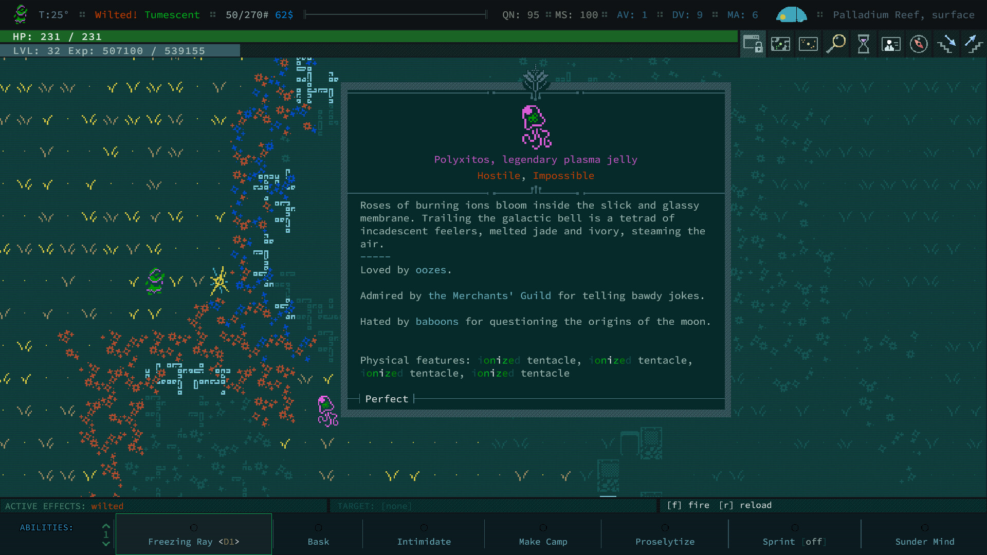 Caves of Qud スキルと変異システム