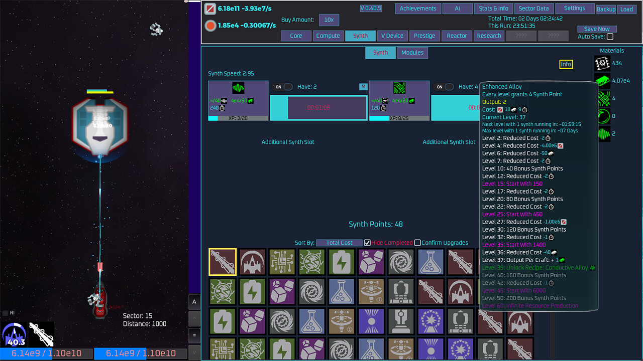 Unnamed Space Idle パーティーゲーム スクリーンショット1