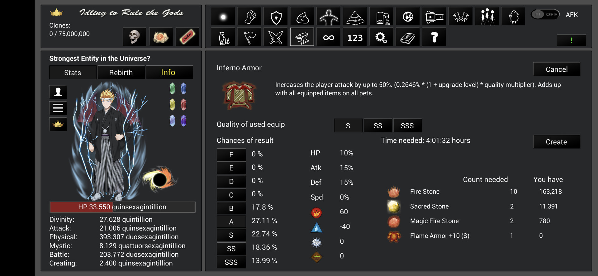 Idling to Rule the Gods その他RPG スクリーンショット3