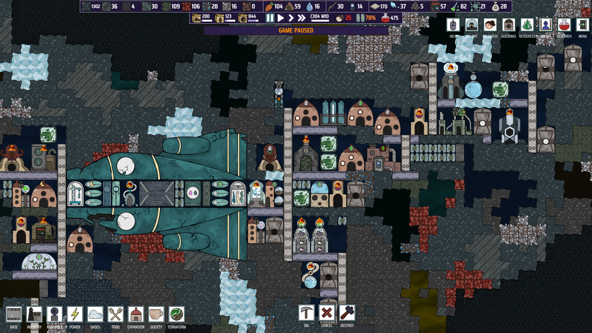 ExoColony: Planet Survival 資源循環と大気管理