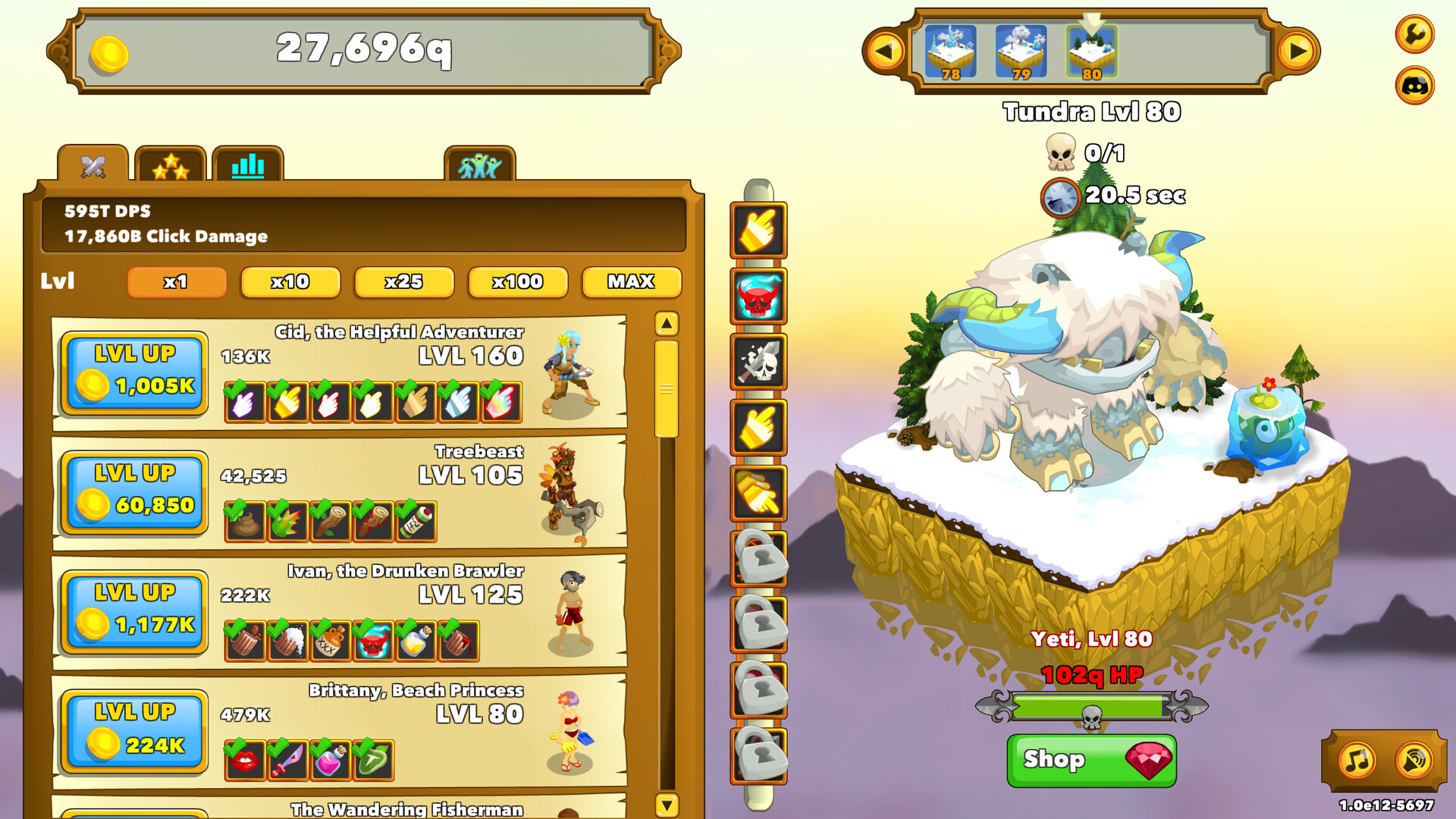 Clicker Heroes その他RPG スクリーンショット2