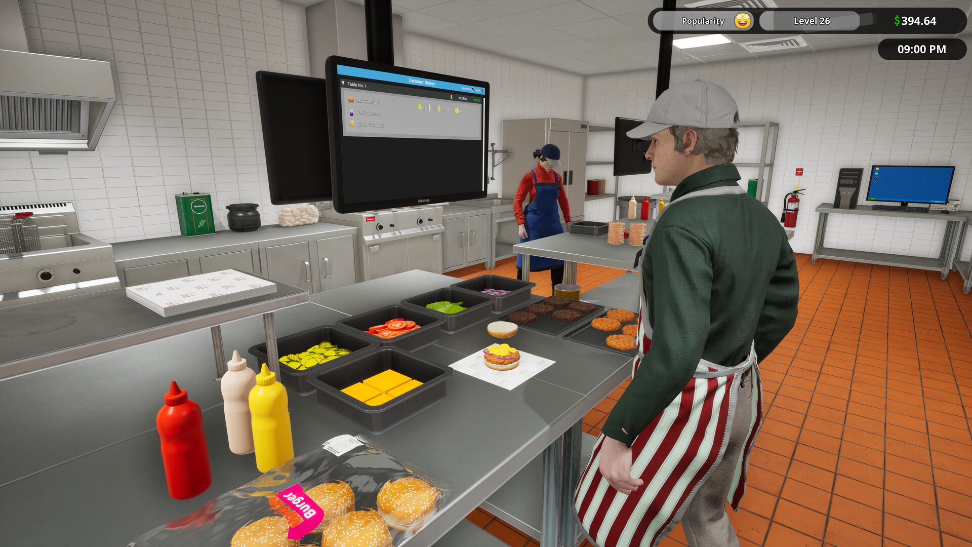 Fast Food Simulator 厨房での調理作業