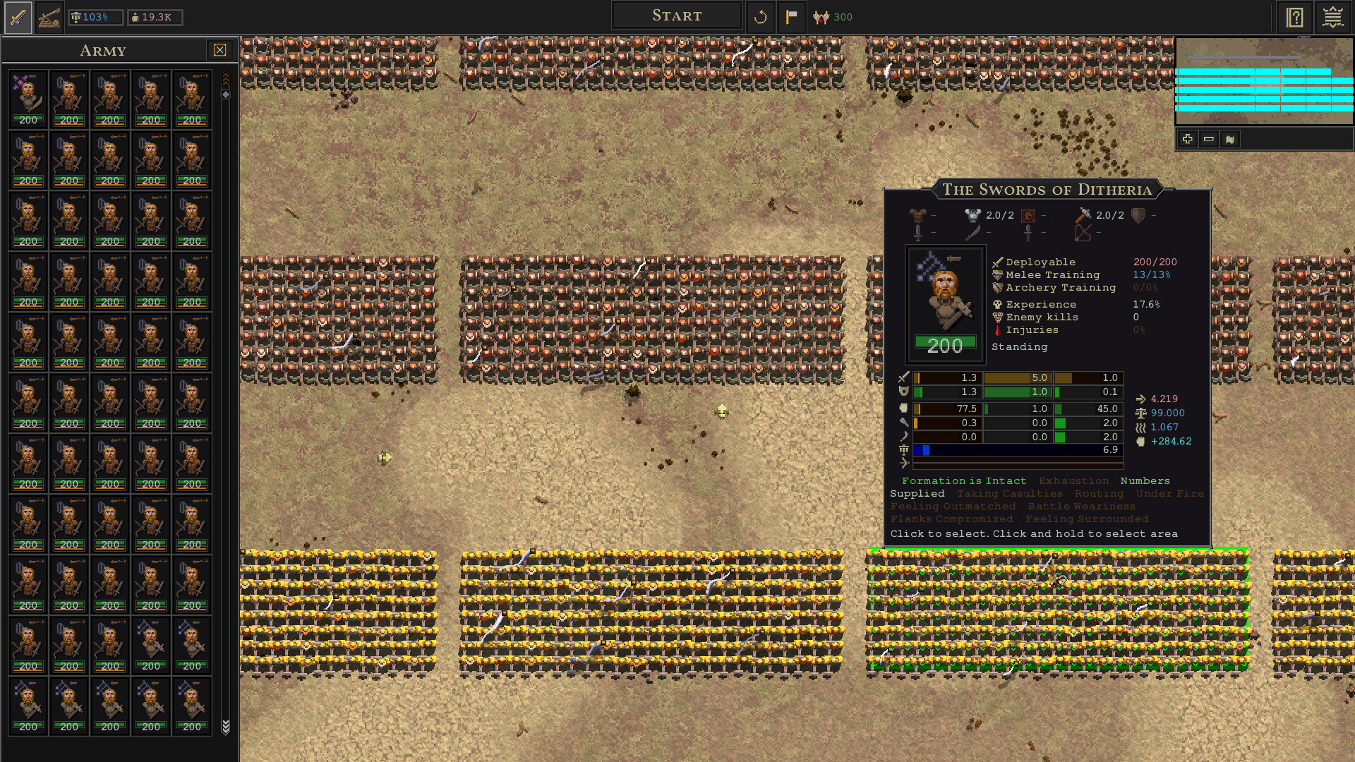 Songs of Syx 技術開発と職業配分