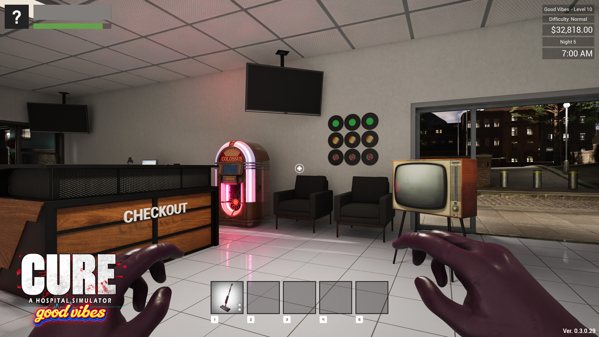 CURE A Hospital Simulator パフォーマンスとバグ対処