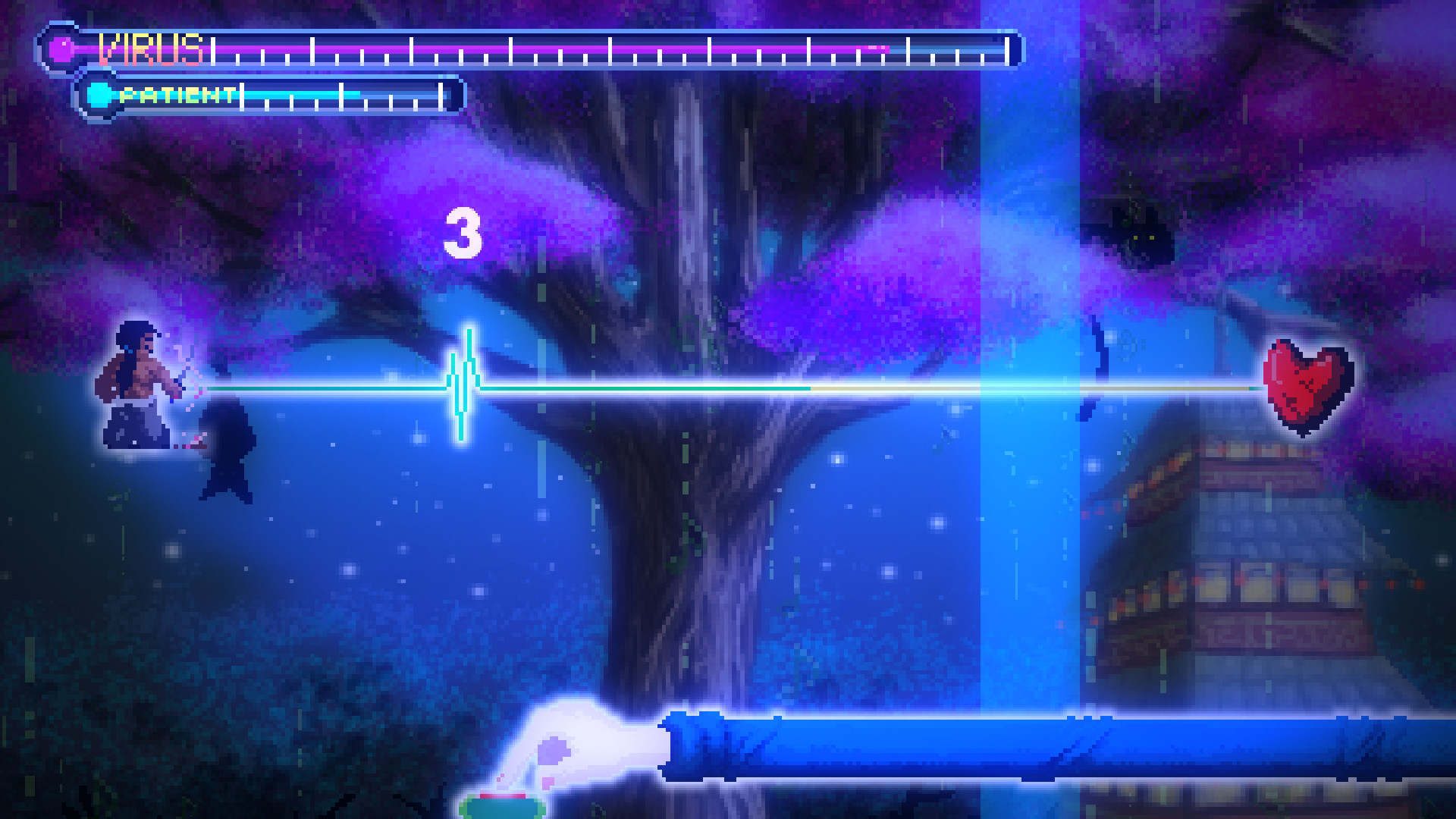 Rhythm Doctor 難易度スパイクのある中盤