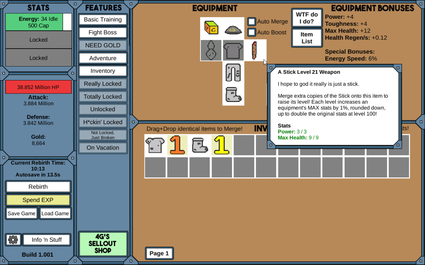 NGU IDLE その他RPG スクリーンショット5