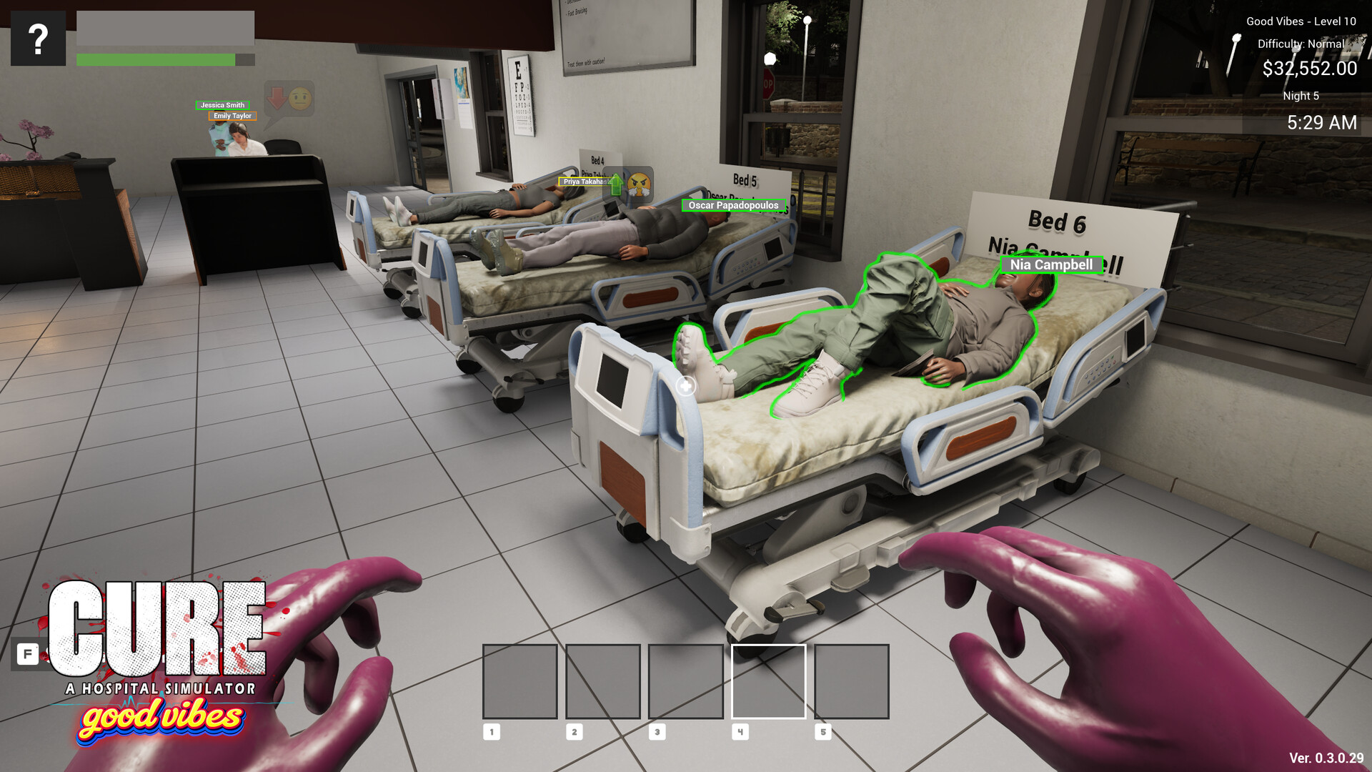 CURE A Hospital Simulator 経済バランスの病院経営