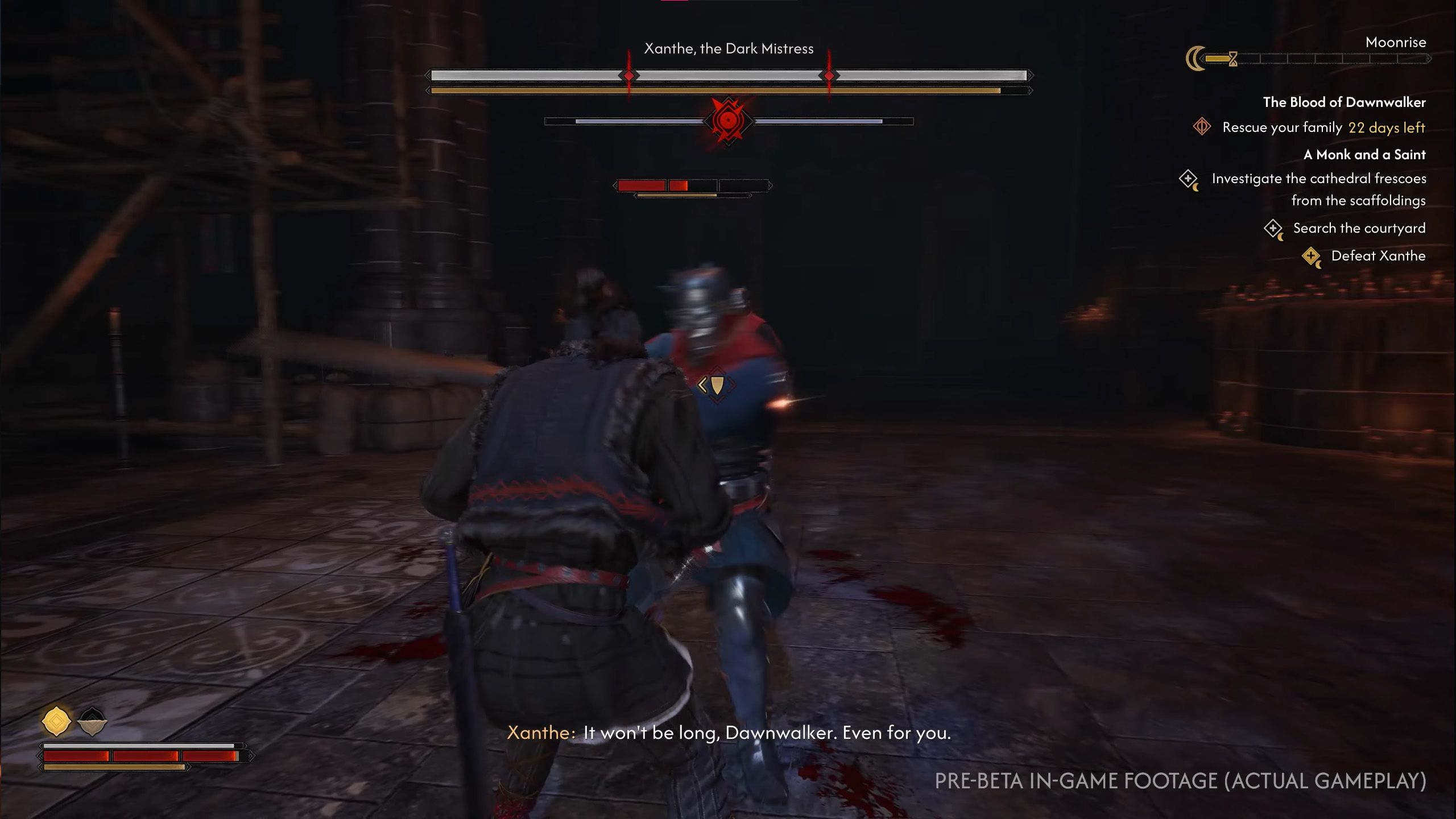 The Blood of Dawnwalker - ボス「Xanthe, the Dark Mistress」との戦闘シーン